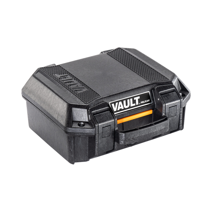 Pelican V100C Vault Equipment Case with Padded Dividers & Lid Foam - Black