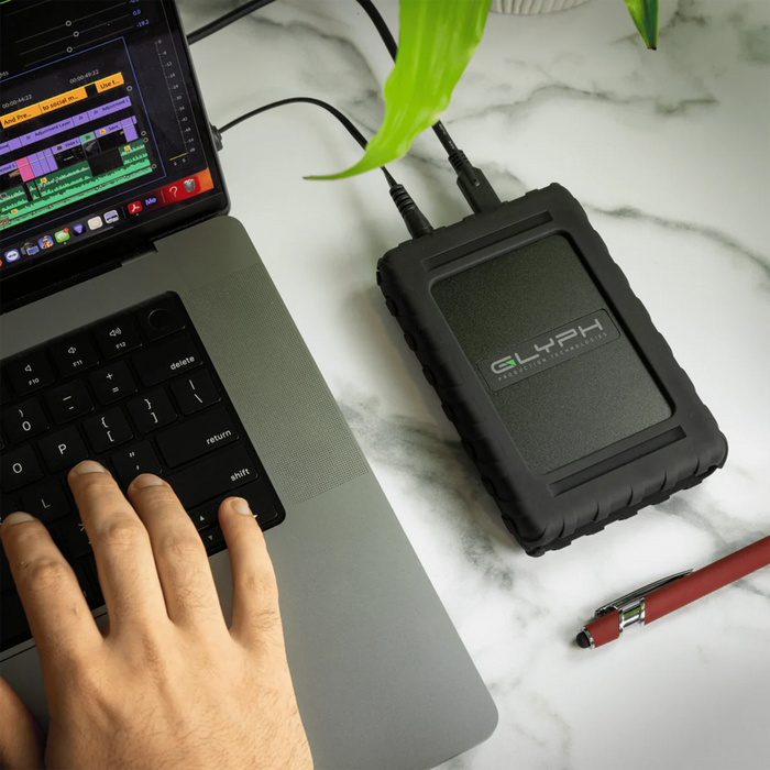 Glyph Technologies 7.6TB Blackbox Plus U.2 USB 3.2 Gen2 Type-C External SSD