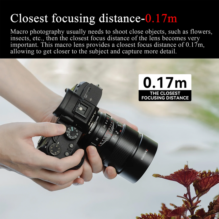 7Artisans 60mm f/2.8 Full-Frame 2X Ultra-Macro Lens - Sony E Mount
