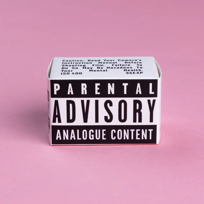 Mr. Negative Parental Advisory (Film Safety Capsule) 400 Black & White Negative - 35mm, 36 Exposures, Single Roll
