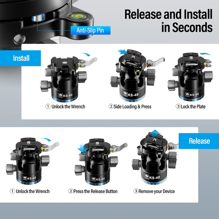 Sirui KS-40 Quick Release Ball Head