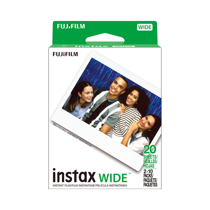 Fujifilm Instax Wide White Frame Instant Film Twin Pack - 20 Exposures