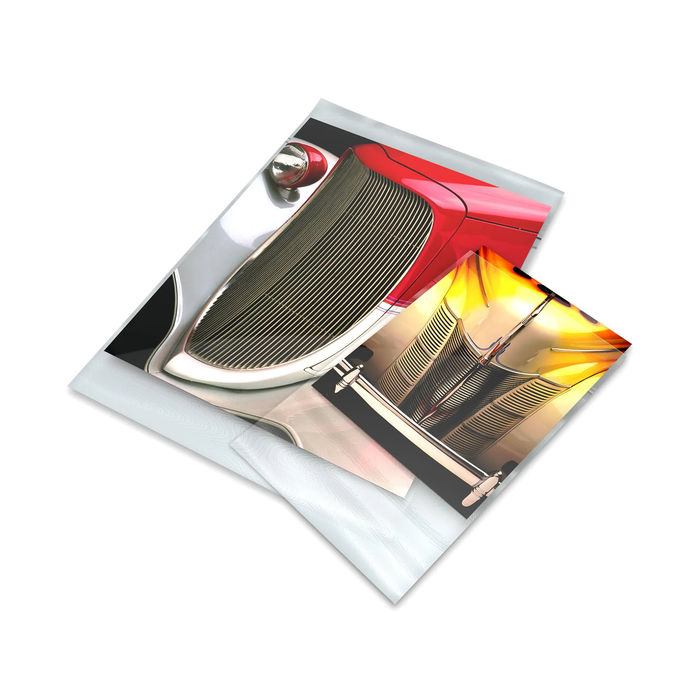 Print File BOPP46 Crystal Clear Polypropylene Storage Bag with Adhesive Strip, 4 × 6" - 100 Pack