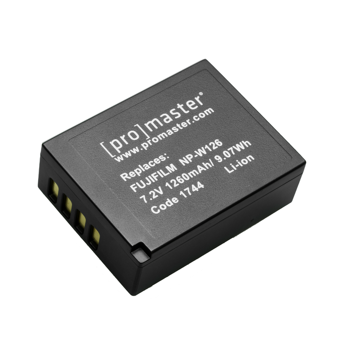 ProMaster Li-ion Battery for Fuji NP-W126S — Glazer's Camera ProMaster Li-ion Battery for Fuji NP-W126S — Glazer's Camera