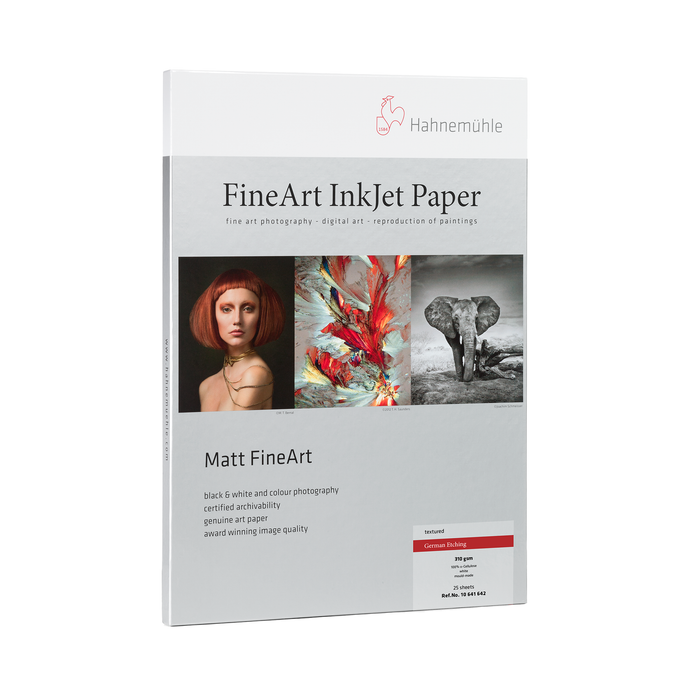 Hahnemühle Museum Etching FineArt Textured Matte Inkjet Paper, 310 gsm, 17 x 22" - 25 Sheets