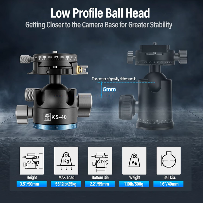 Sirui KS-40 Quick Release Ball Head