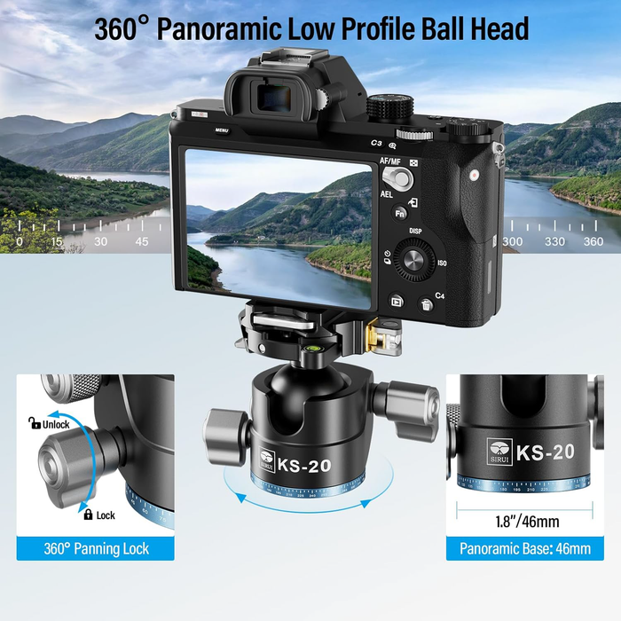 Sirui KS-20 Quick Release Ball Head
