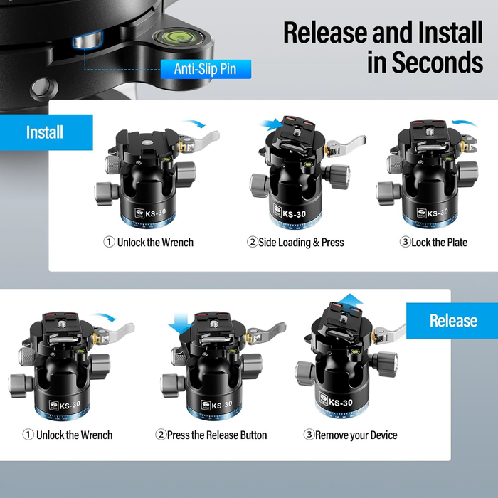 Sirui KS-30 Quick Release Ball Head