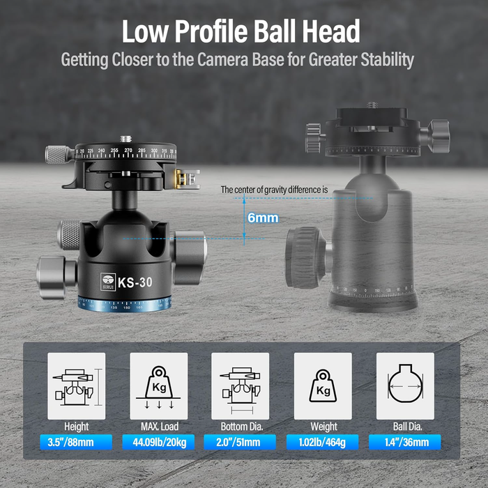 Sirui KS-30 Quick Release Ball Head