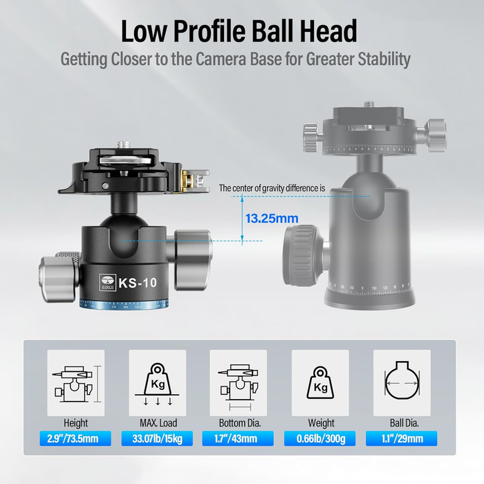 Sirui KS-10 Quick Release Ball Head