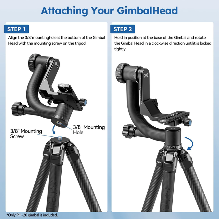 Sirui PH-20 Carbon Fiber Gimbal Head