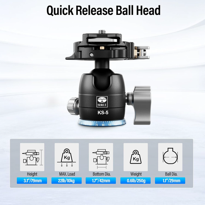 Sirui KS-5 Quick Release Ball Head
