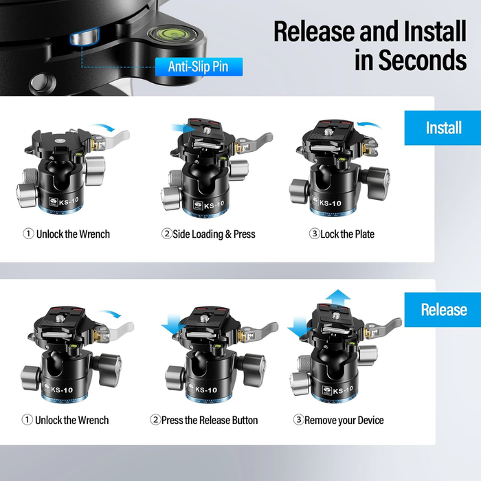 Sirui KS-10 Quick Release Ball Head