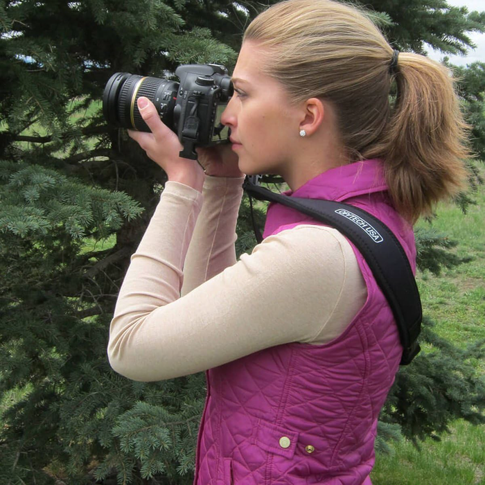 OP/TECH USA Utility Sling with Uni-Loop Connectors (1/4" Webbing), 26.5-31" - Black