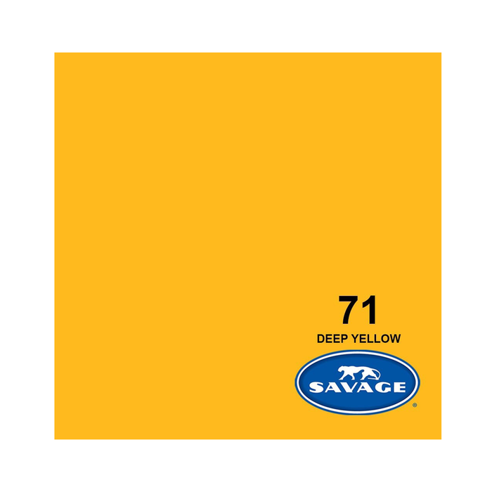 Savage #71 Deep Yellow Seamless Background Paper 86" x 36' - In Store Pick Up Only