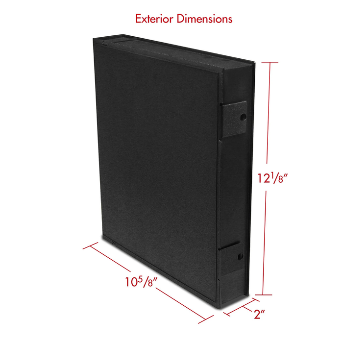 Print File Black Safe-T-Binder for Prints, Slides, CDs & Negative Pages