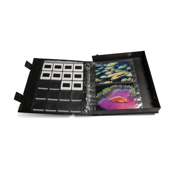 Print File Black Safe-T-Binder for Prints, Slides, CDs & Negative Pages