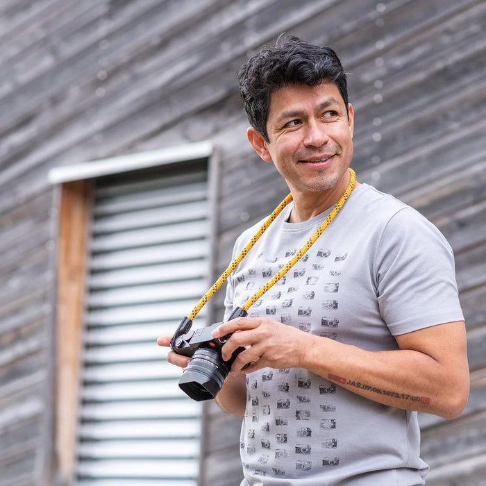 Cooph Rope Camera Strap with Split Ring, 45.3" (115cm) - Duotone Honey