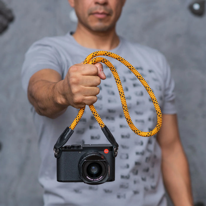 Cooph Rope Camera Strap with Split Ring, 45.3" (115cm) - Duotone Honey