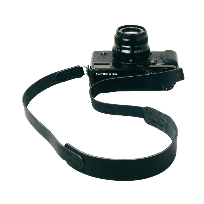 Clever Supply Traditional Camera Strap with Split Ring, 40" - Black
