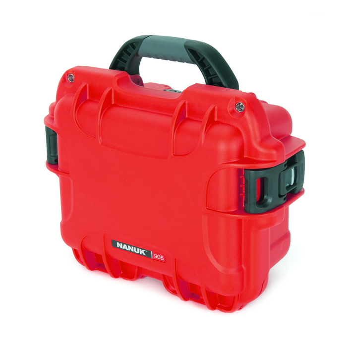 Nanuk 905 Small-Series Protective Case with Cubed Foam & Lid Foam - Red