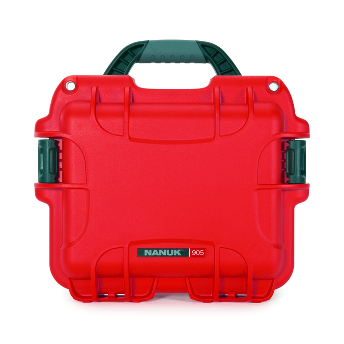 Nanuk 905 Small-Series Protective Case with Cubed Foam & Lid Foam - Red