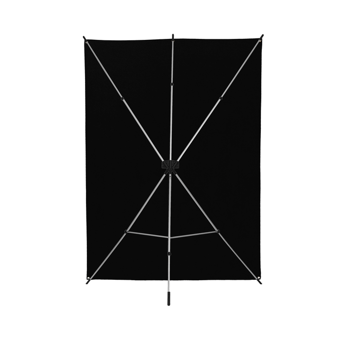 Westcott X-Drop Wrinkle-Resistant Backdrop Kit, 5' x 7' - Rich Black