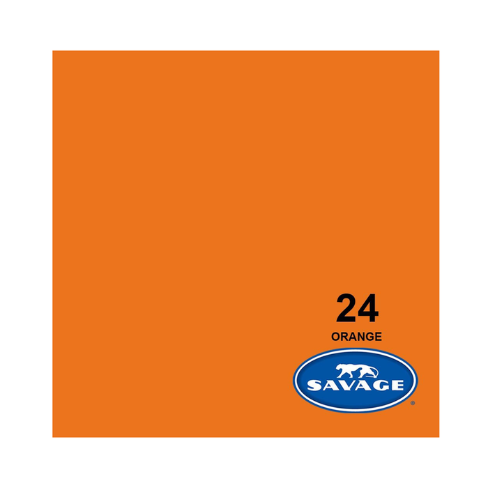 Savage #24 Orange Seamless Background Paper 86" x 36' - In Store Pick Up Only