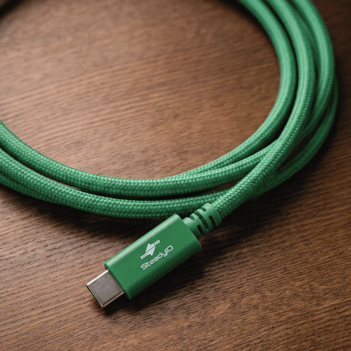 Glyph Technologies Connect+ High-Performance USB4 80Gbps/240W Type-C Cable, 39.4" (1m) - Glyph Green