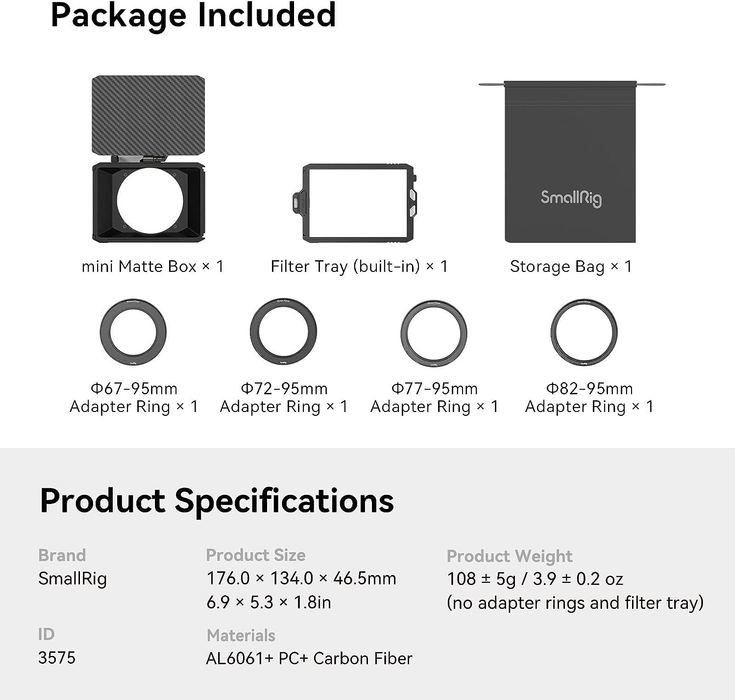 SmallRig Mini Matte Box Lite