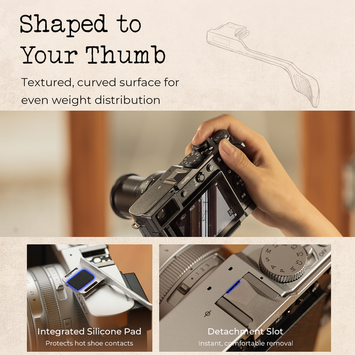 SmallRig Thumb Grip for Panasonic LUMIX L10 5703 - Silver