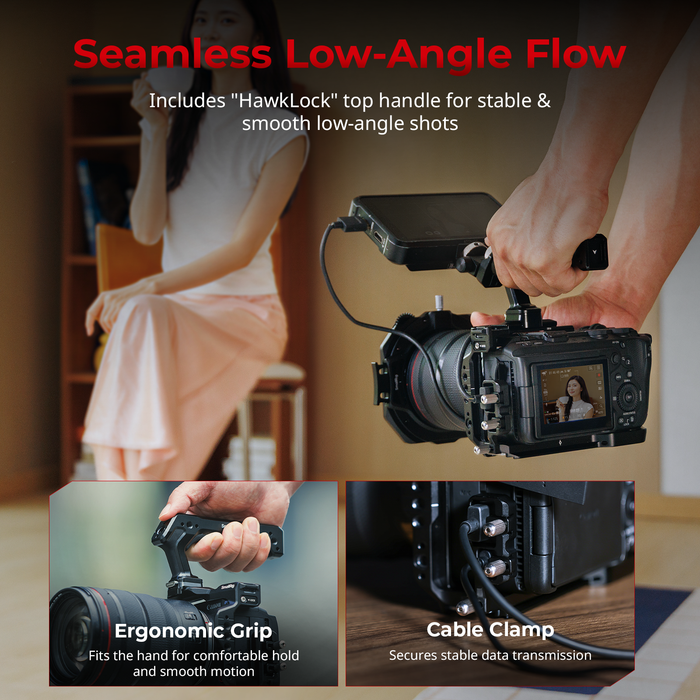 SmallRig HawkLock Quick Release Full Camera Cage Kit for Canon EOS R6 V 6372