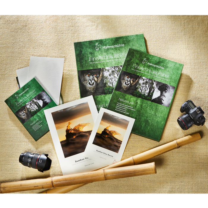 Hahnemühle Bamboo Natural Line Gloss Baryta FineArt Inkjet Paper, 305, 8.5" x 11" - 25 Sheets