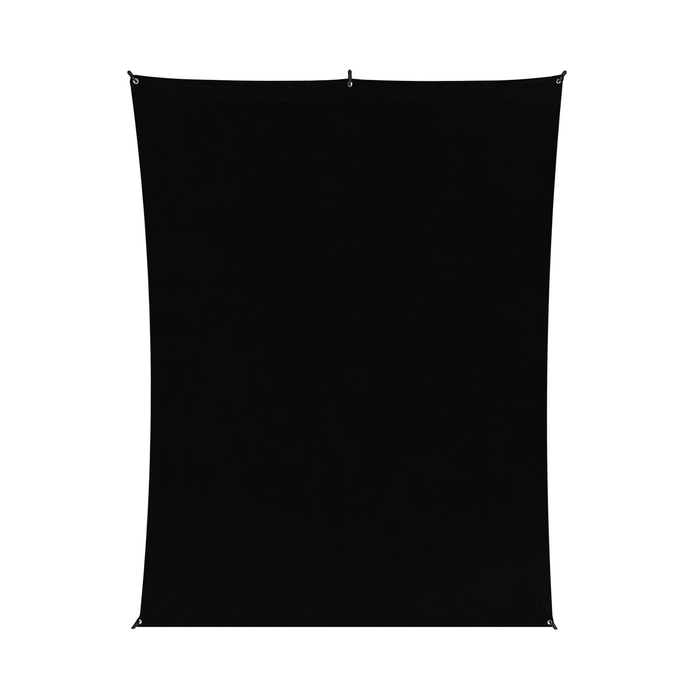 Westcott X-Drop Wrinkle-Resistant Backdrop, 5' x 7' - Rich Black