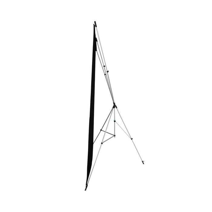 Westcott X-Drop Wrinkle-Resistant Backdrop, 5' x 7' - Rich Black