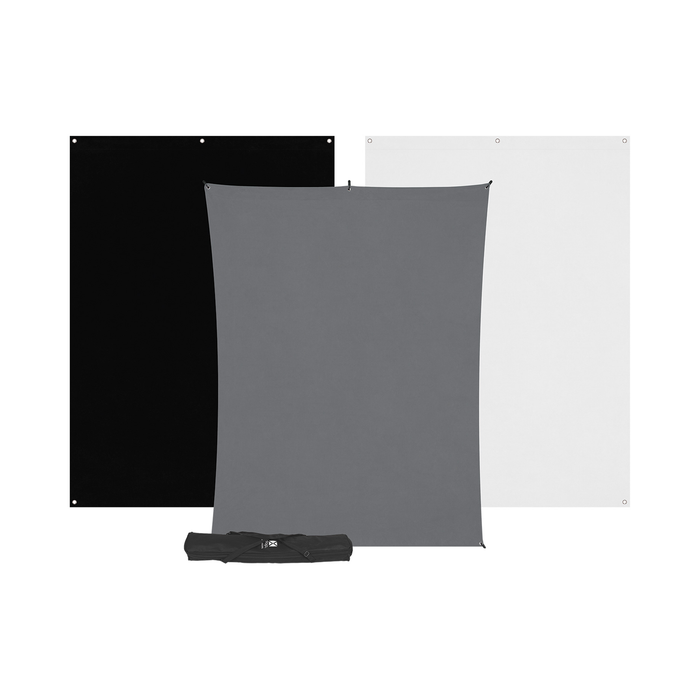 Westcott X-Drop 3-Pack Backdrop Kit, 5' x 7'