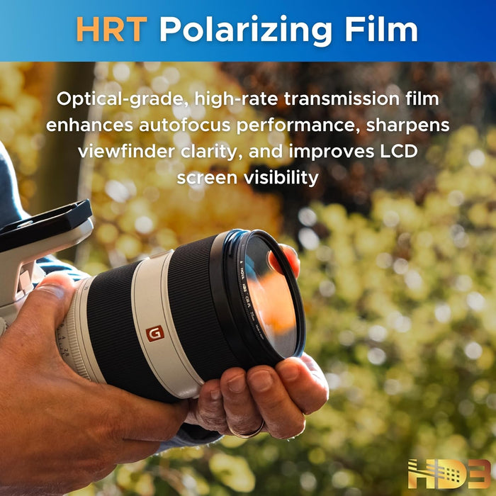 Hoya 58mm HD3 Circular HRT Polarizer Filter