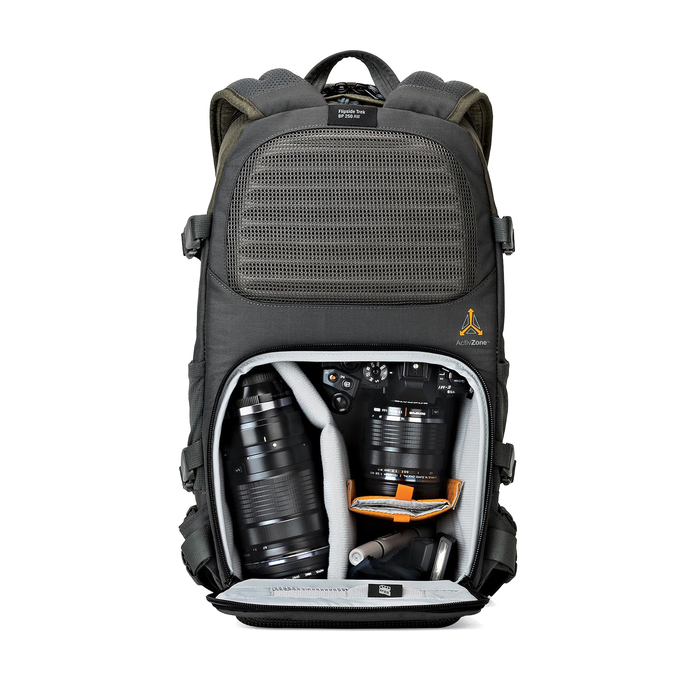 LowePro Flipside Trek BP 250 AW 12L Backpack - Gray/Dark Green