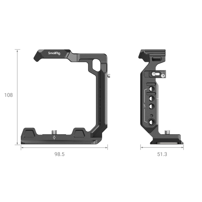 SmallRig Camera Half Cage for Sony Alpha 1 & Select Alpha 7 Cameras