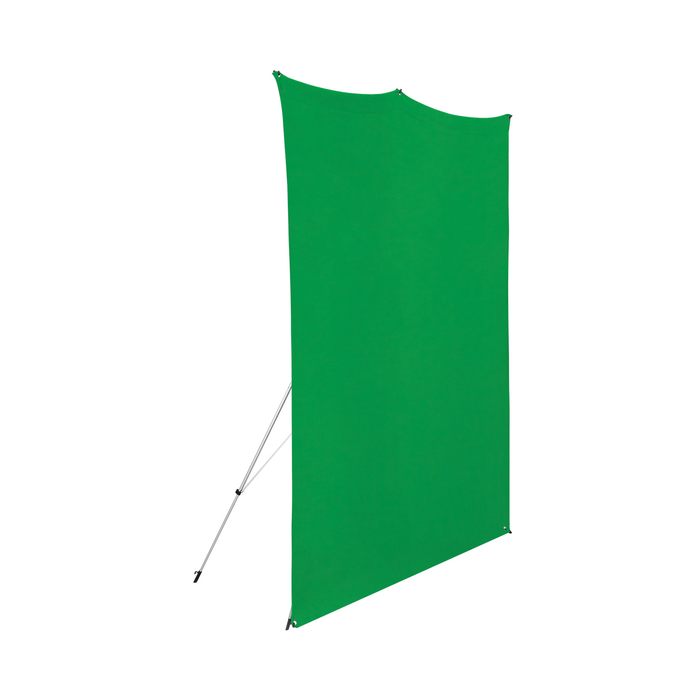 Westcott X-Drop Wrinkle-Resistant Backdrop Kit, 5' x 7' - Chroma-Key Green Screen