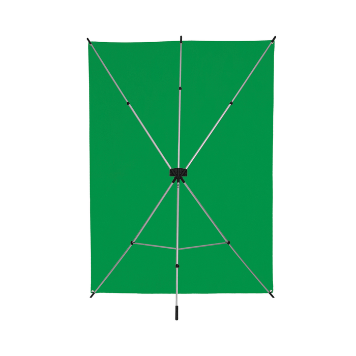 Westcott X-Drop Wrinkle-Resistant Backdrop Kit, 5' x 7' - Chroma-Key Green Screen