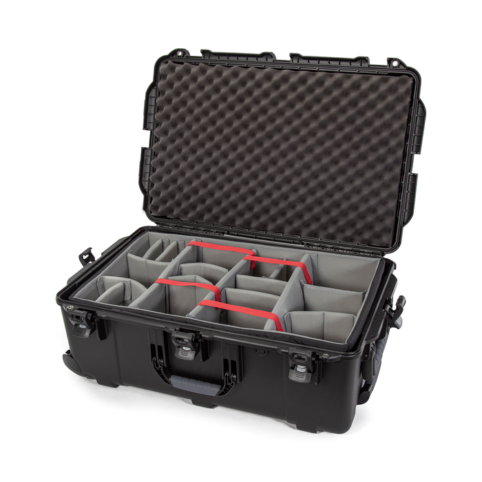 Nanuk 963 Wheeled Protective Case with Padded Dividers & Lid Foam - Black
