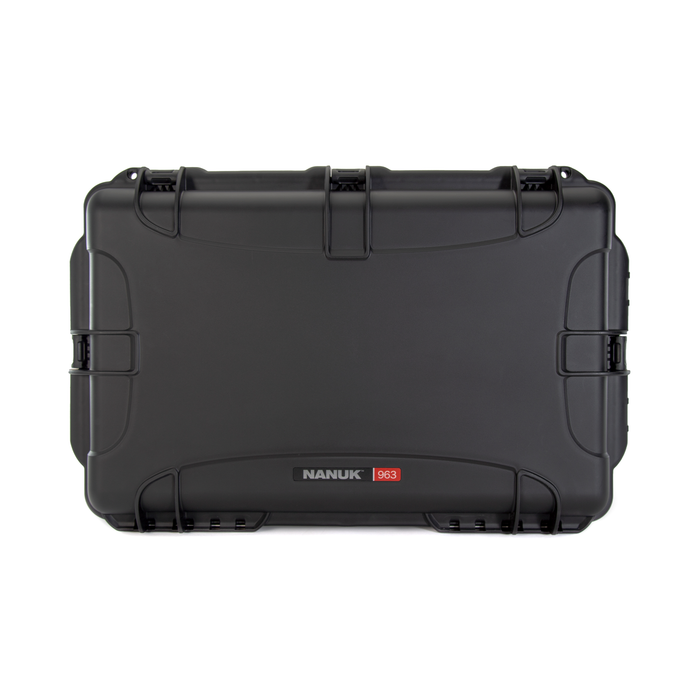 Nanuk 963 Wheeled Protective Case with Padded Dividers & Lid Foam - Black