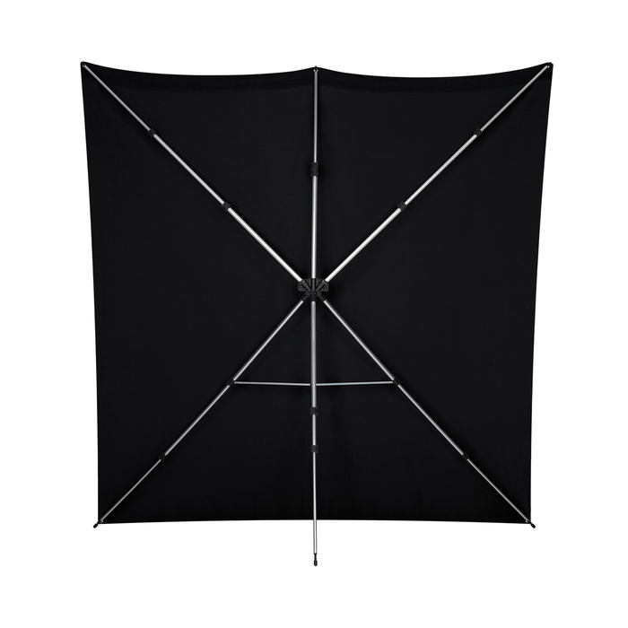 Westcott X-Drop Pro Wrinkle-Resistant Backdrop Kit, 8' x 8' - Rich Black