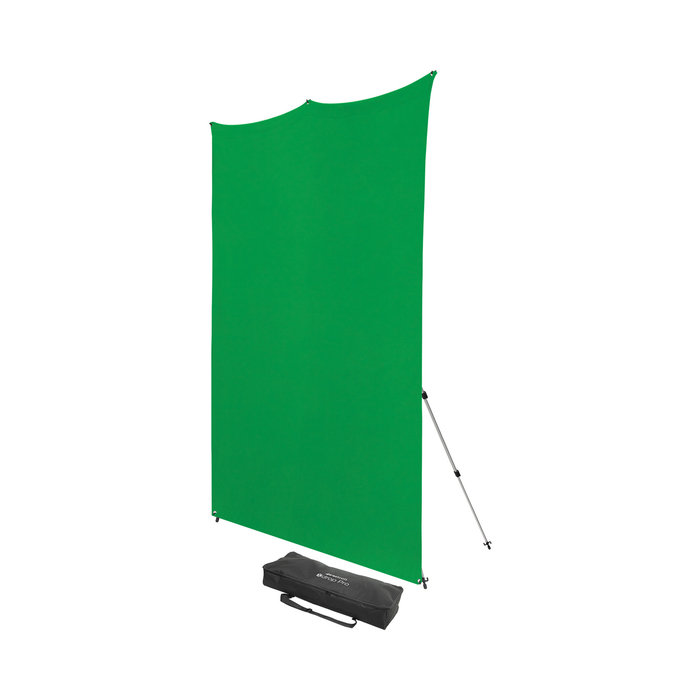 Westcott X-Drop Pro Wrinkle-Resistant Backdrop Kit, 8' x 8' - Chroma-Key Green Screen
