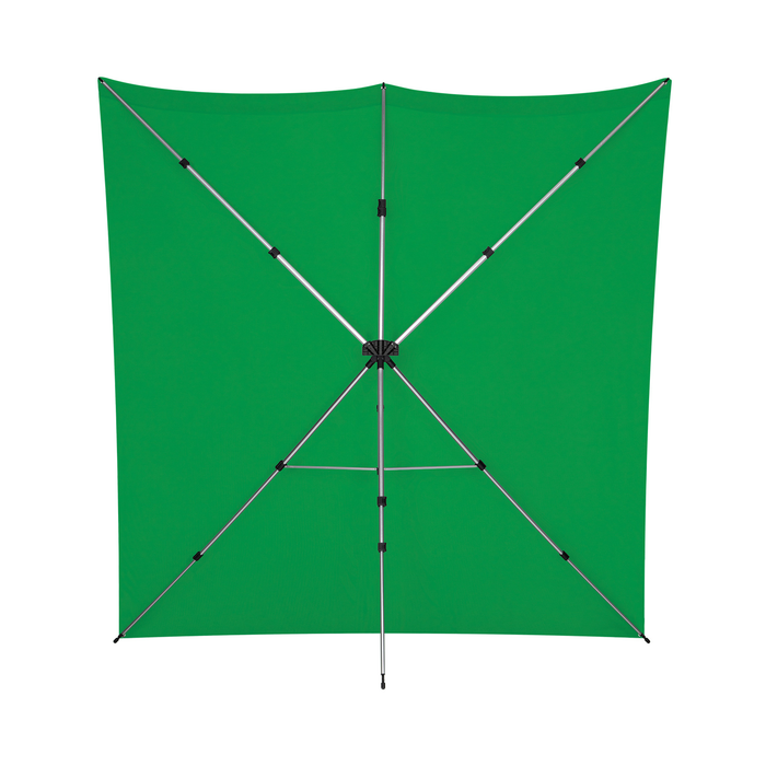 Westcott X-Drop Pro Wrinkle-Resistant Backdrop Kit, 8' x 8' - Chroma-Key Green Screen