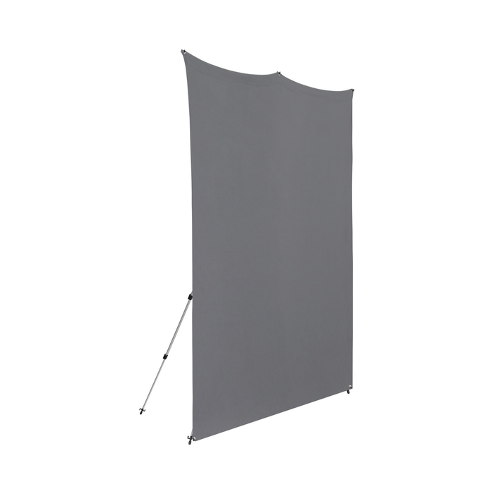 Westcott X-Drop Pro Wrinkle-Resistant Backdrop Kit, 8' x 8' - Neutral Gray