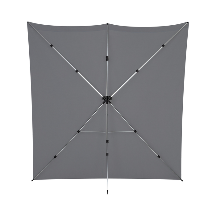 Westcott X-Drop Pro Wrinkle-Resistant Backdrop Kit, 8' x 8' - Neutral Gray