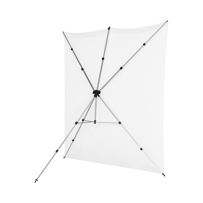 Westcott X-Drop Pro Wrinkle-Resistant Backdrop Kit, 8' x 8' - High-Key White