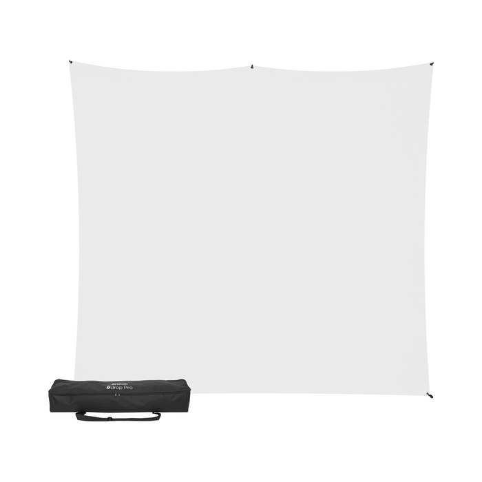 Westcott X-Drop Pro Wrinkle-Resistant Backdrop Kit, 8' x 8' - High-Key White